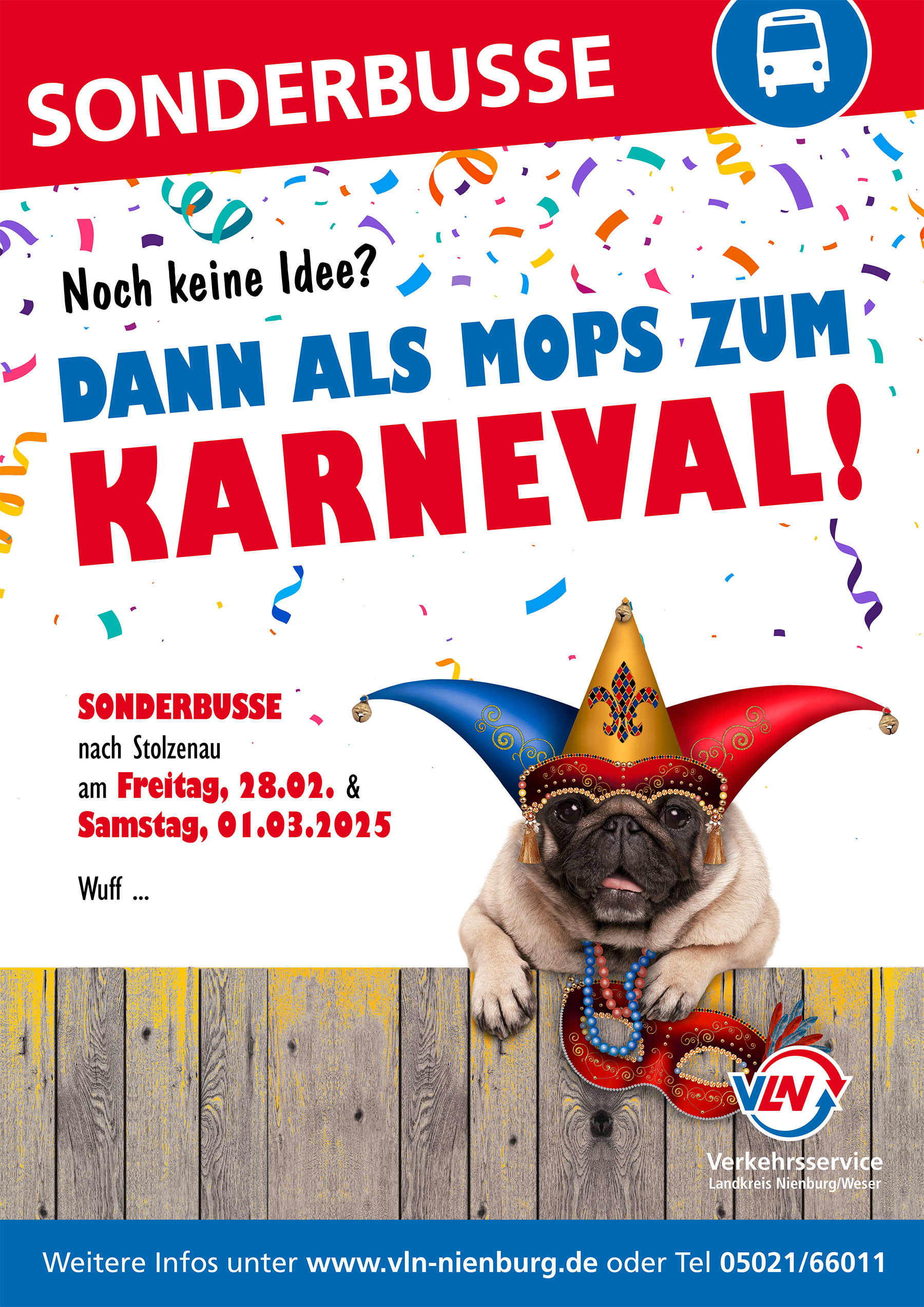 Werbeanzeige Karneval in Stolzenau 